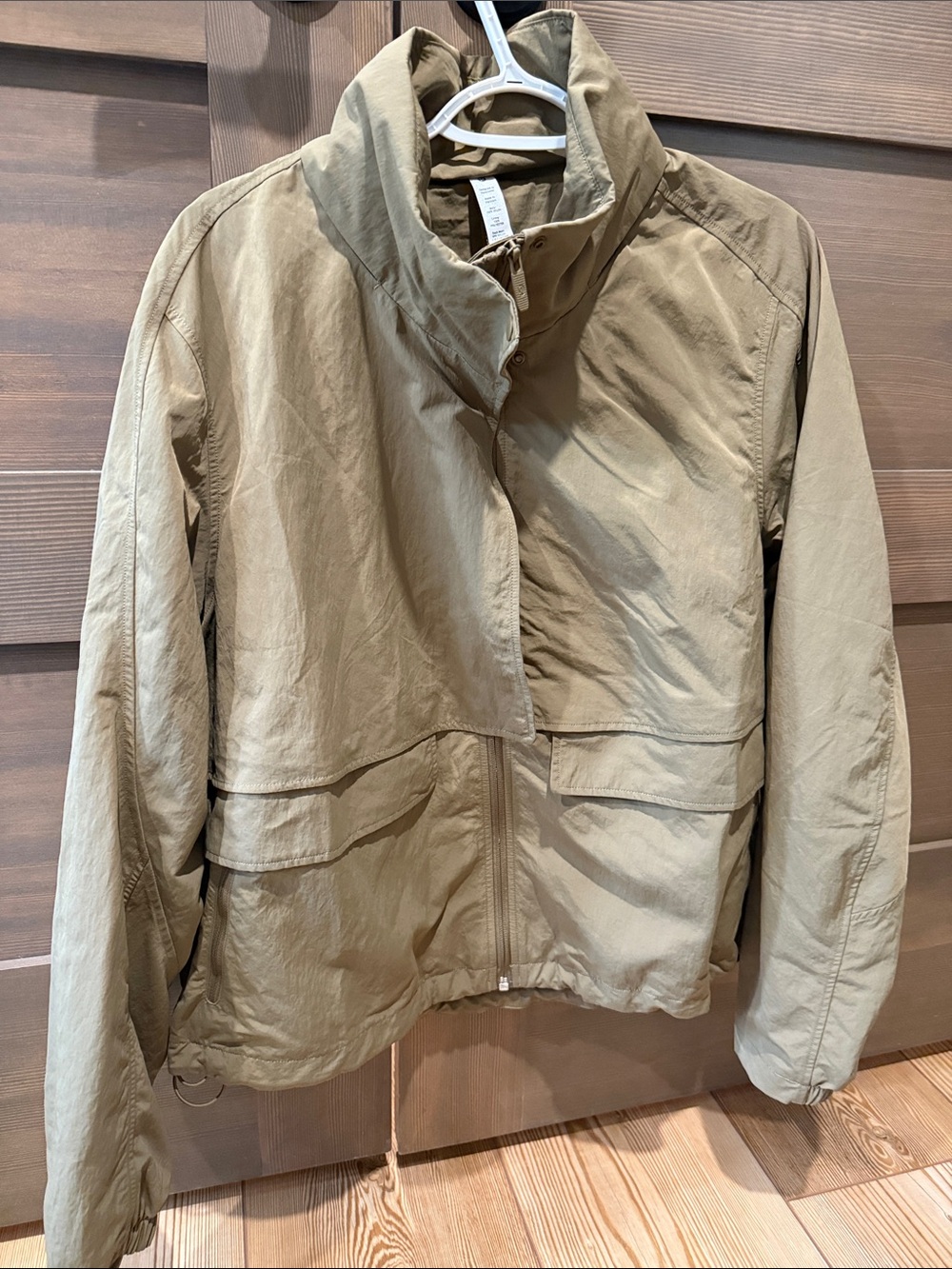 Lululemon Lightweight Khaki Zip Jacket